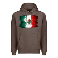 Coffee Mexican flag Premium Hoodie - NancyCooperArtShop