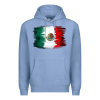 Colony Blue Mexican flag Premium Hoodie - NancyCooperArtShop