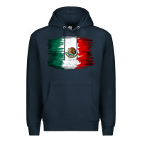 Navy Mexican flag Premium Hoodie - NancyCooperArtShop