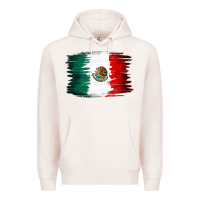 Pale Pink Mexican flag Premium Hoodie - NancyCooperArtShop