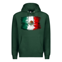 Sports Green Mexican flag Premium Hoodie - NancyCooperArtShop