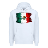 White Mexican flag Premium Hoodie - NancyCooperArtShop