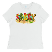 White sassy beach Ladies Tee - texasbilliewilder