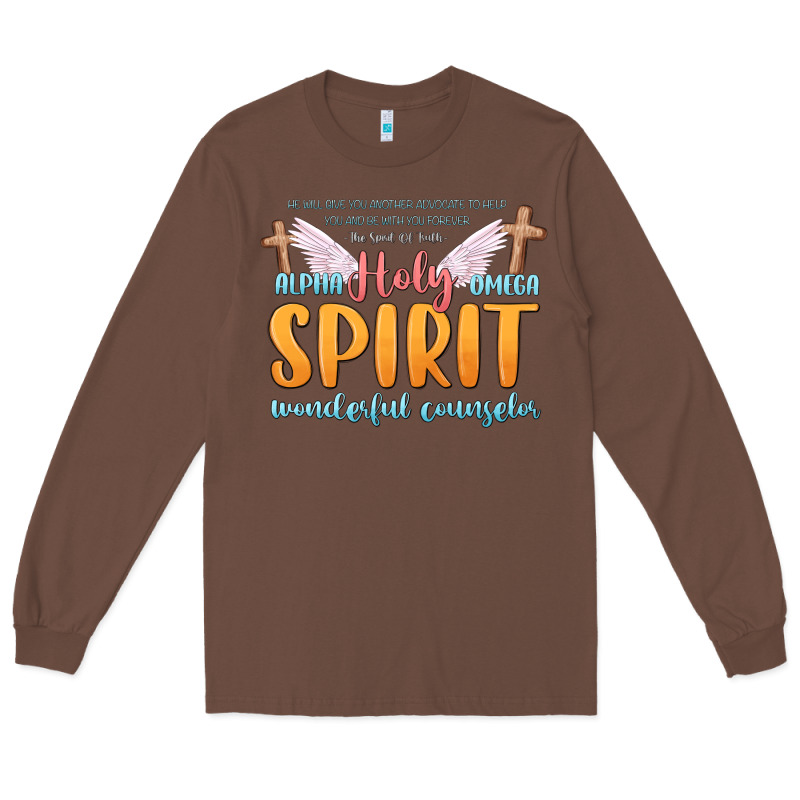 Holy Spirit Wonderful Counselor Long Sleeve Tee by MaliasSmallBusiness | Teevron