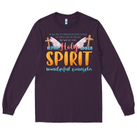 Plum holy spirit wonderful counselor Long Sleeve Tee - MaliasSmallBusiness