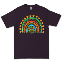Plum autism heart ribbon rainbow Premium Tee - AdoDesignShop