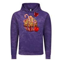 Cloud Purple Christmas candy cupcake Vintage Hoodie - AdoDesignShop