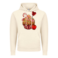Vintage Artic Christmas candy cupcake Vintage Hoodie - AdoDesignShop