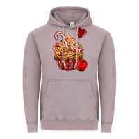 Vintage Zinc Christmas candy cupcake Vintage Hoodie - AdoDesignShop