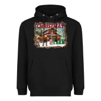 Black Christmas on the farm Heavyweight Hoodie - RanaPortraitStore