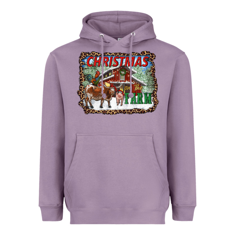 Christmas On The Farm Heavyweight Hoodie by RanaPortraitStore | Teevron