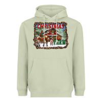 Matcha Christmas on the farm Heavyweight Hoodie - RanaPortraitStore