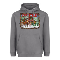 Storm Christmas on the farm Heavyweight Hoodie - RanaPortraitStore