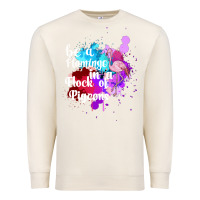 Sandshell Be a Flamingo in a Flock of Pigeons Premium Sweatshirt - Bettercallsaul