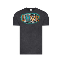 Vintage Black love western Vintage Tee - AdoDesignShop