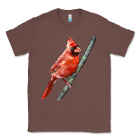 Chestnut Northern Cardinal Bird Classic Tee - LillyAllenDesigns