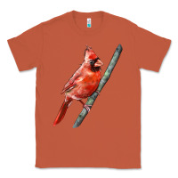 Copper Northern Cardinal Bird Classic Tee - LillyAllenDesigns