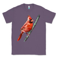 Lavender Northern Cardinal Bird Classic Tee - LillyAllenDesigns