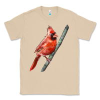 Mushroom Northern Cardinal Bird Classic Tee - LillyAllenDesigns