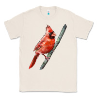 Natural Northern Cardinal Bird Classic Tee - LillyAllenDesigns