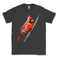 Smoke Northern Cardinal Bird Classic Tee - LillyAllenDesigns