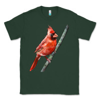 Sports Green Northern Cardinal Bird Classic Tee - LillyAllenDesigns