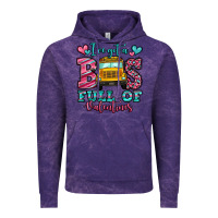 Cloud Purple i've got a bus full of valentines school bus Vintage Hoodie - Jasminsmagicworld