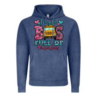 Vintage Denim i've got a bus full of valentines school bus Vintage Hoodie - Jasminsmagicworld