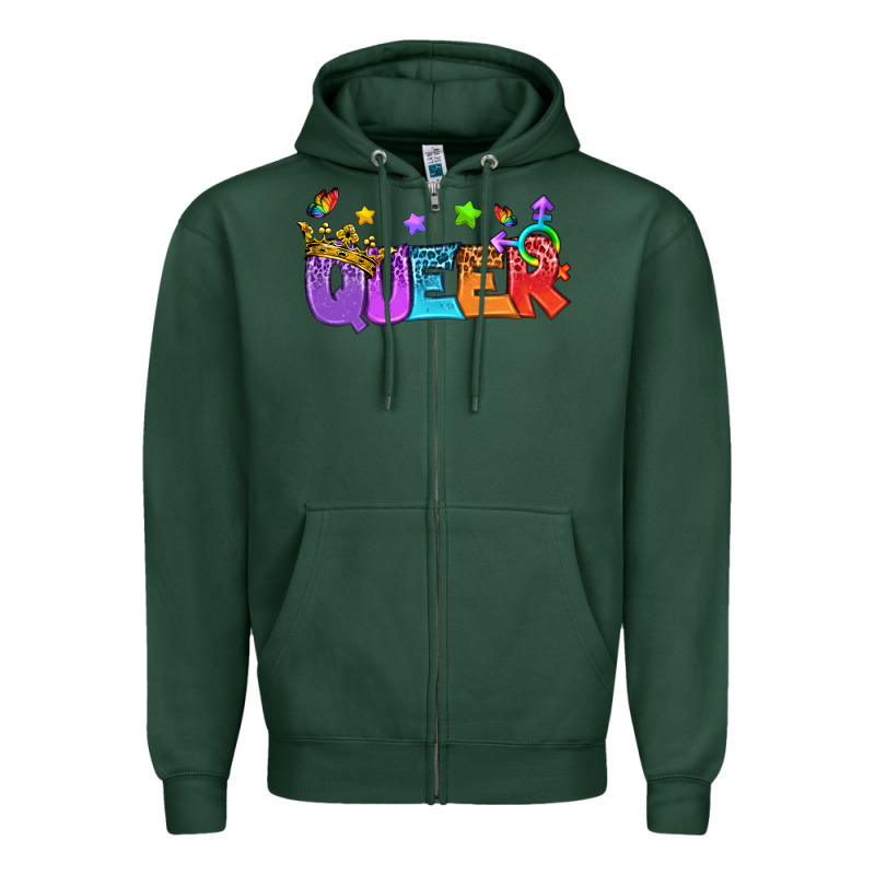 Western Queer Lgbtq+ Zipper Hoodie by BundleAndBundleShop | Teevron