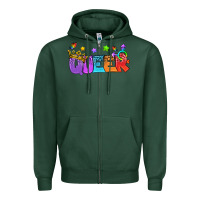 Sports Green Western Queer LGBTQ+ Zipper Hoodie - BundleAndBundleShop