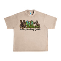 French Oak Peace Love Baby Gorilla Urban Heavy Tee - LillyAllenDesigns
