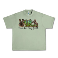 Oil Green Peace Love Baby Gorilla Urban Heavy Tee - LillyAllenDesigns