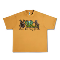Peanut Butter Peace Love Baby Gorilla Urban Heavy Tee - LillyAllenDesigns