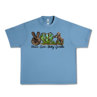 Pebble Blue Peace Love Baby Gorilla Urban Heavy Tee - LillyAllenDesigns