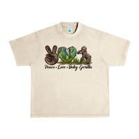 Sandshell Peace Love Baby Gorilla Urban Heavy Tee - LillyAllenDesigns