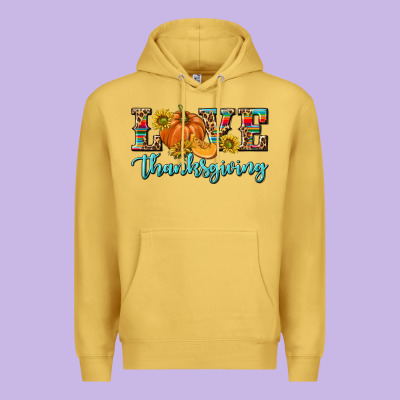 Love Thanksgiving Premium Hoodie Designed By Texasbilliewilder