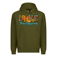 Army Green Love Thanksgiving Premium Hoodie - texasbilliewilder