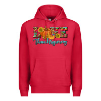 Cardinal Love Thanksgiving Premium Hoodie - texasbilliewilder