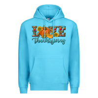 Ocean Blue Love Thanksgiving Premium Hoodie - texasbilliewilder