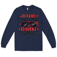Navy future ladies man current mamas boy Long Sleeve Tee - MaliasSmallBusiness
