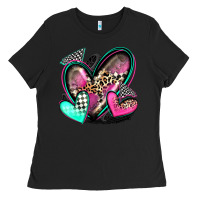 Black race hearts Ladies Tee - Zillion Design Studio