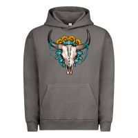 Pigment Tornado sunflower gemstone bull skull Urban Hoodie - OliviaCreatesArt