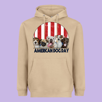 American Dog Day Heavyweight Hoodie Designed By Bettercallsaul