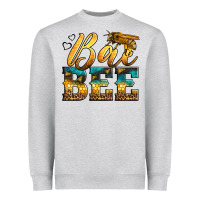 Heather Grey Western Queen Bee Heavyweight Sweatshirt - LillyAllenDesigns