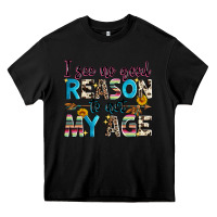 Black i see no good reason to act my age Heavy Core Tee - Zillion Design Studio