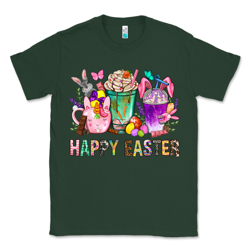 Happy Easter Coffee Cups With Bunny Classic Tee by NancyCooperArtShop | Teevron