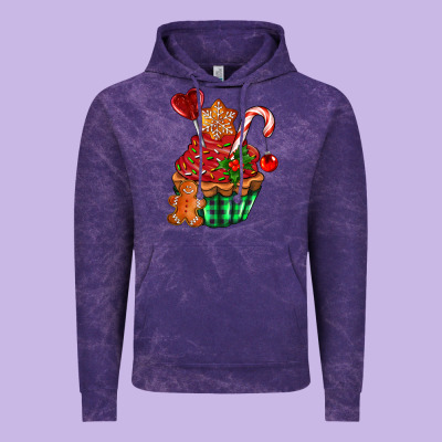 Christmas Cupcake Vintage Hoodie Designed By Adodesignshop