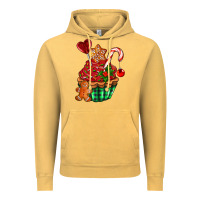 Vintage Mustard christmas cupcake Vintage Hoodie - AdoDesignShop
