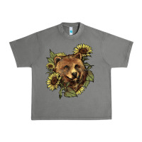 Tornado bear head sunflowers Urban Heavy Tee - NancyCooperArtShop