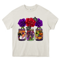 Cream halloween jars rose Heavy Core Tee - BarkalooDesign